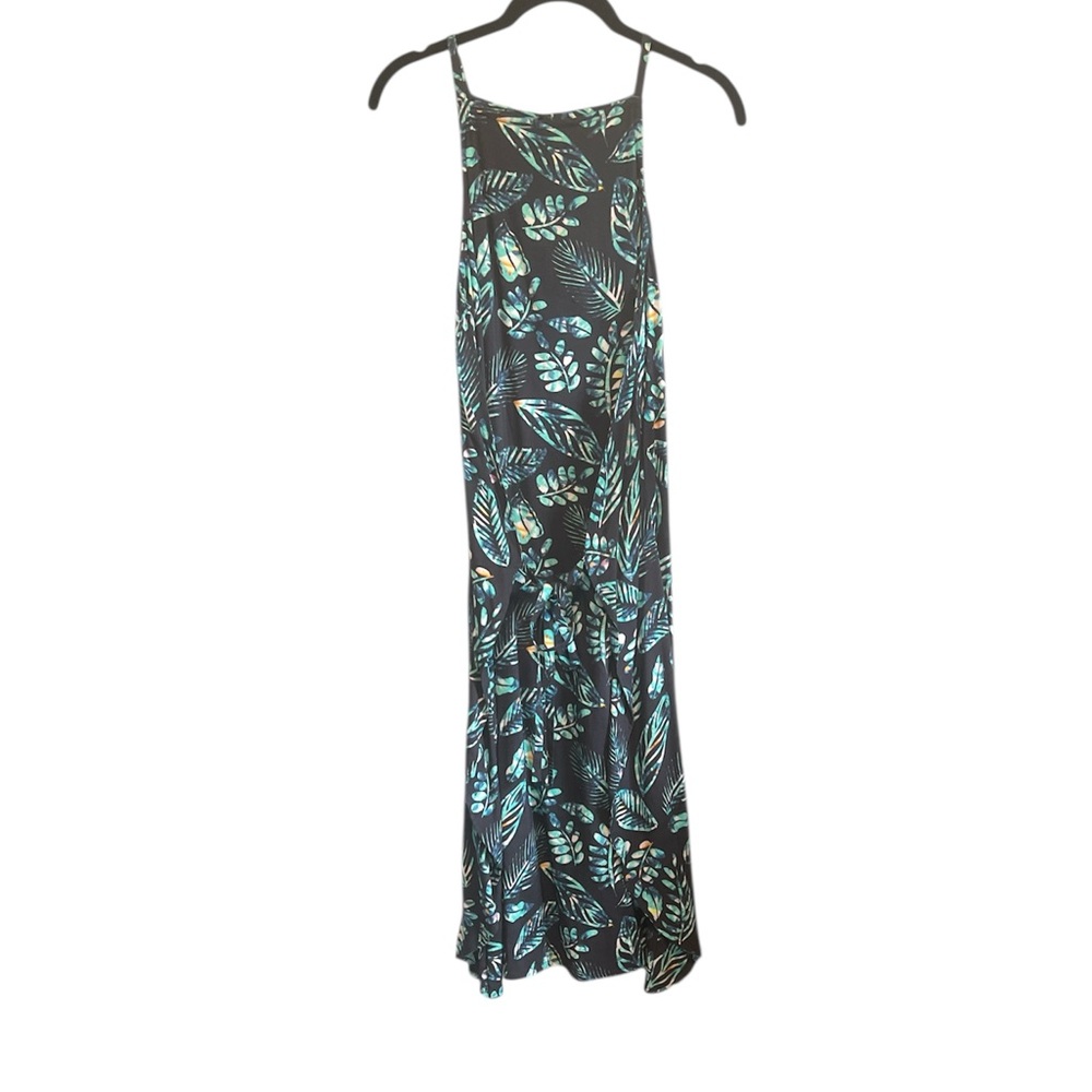 Raga Tropical Leaf Print Dress Size Small Resortwear Sun Dress Vacation